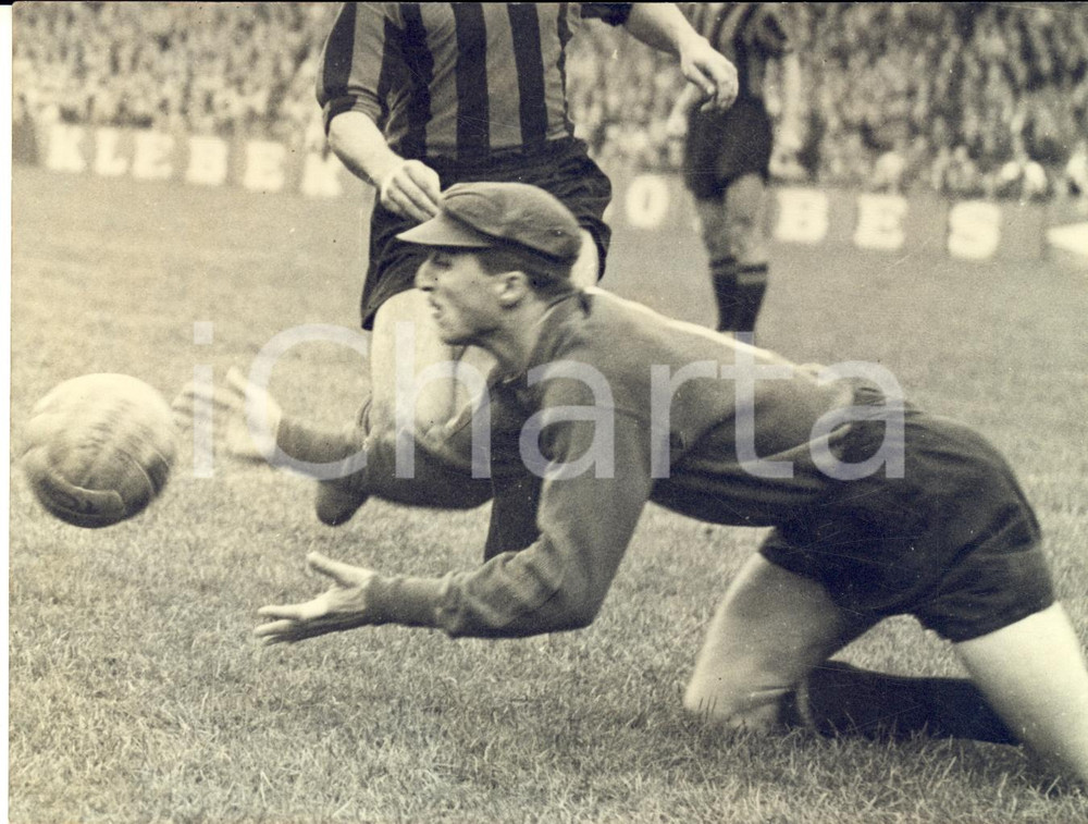 1959 FRANCE FOOTBALL Georges LAMIA nouveau gardien de but *Photo 18x13 cm
