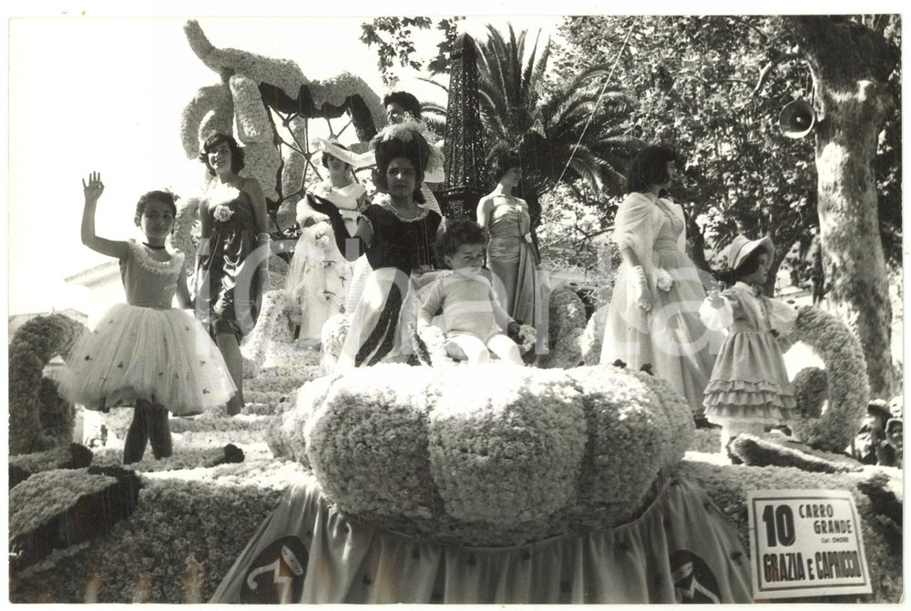 1959 VENTIMIGLIA (IM) BATTAGLIA DI FIORI - Carro 10 "Grazia e capriccio" *Foto