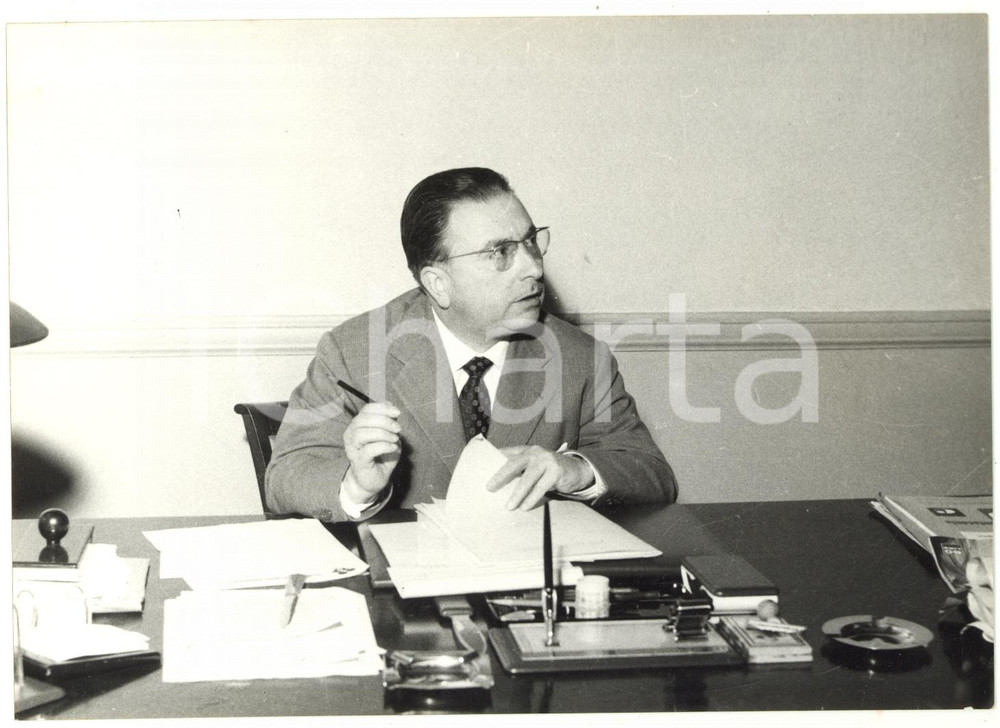 1959 GENOVA Ritratto dell'avv. CAIAFFA organizzatore FESTIVAL DI SANREMO ^Foto