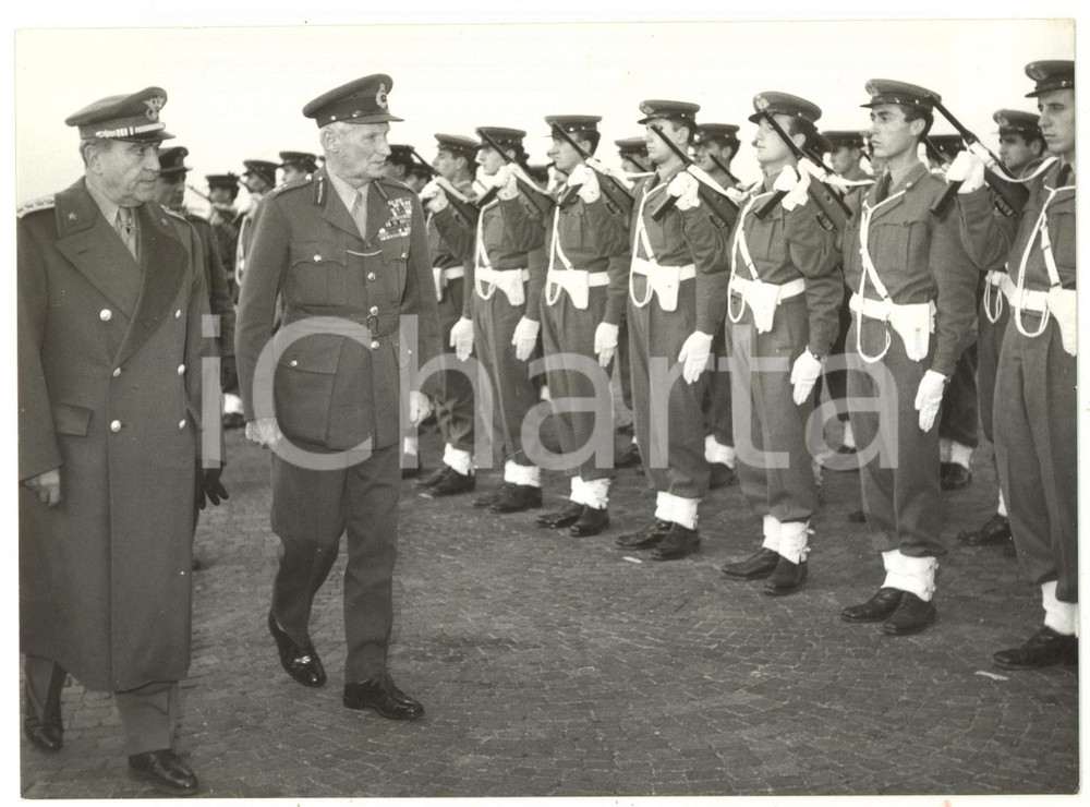 1957 Aeroporto ROMA - Arrivo del maresciallo Bernard MONTGOMERY *Foto 18x13