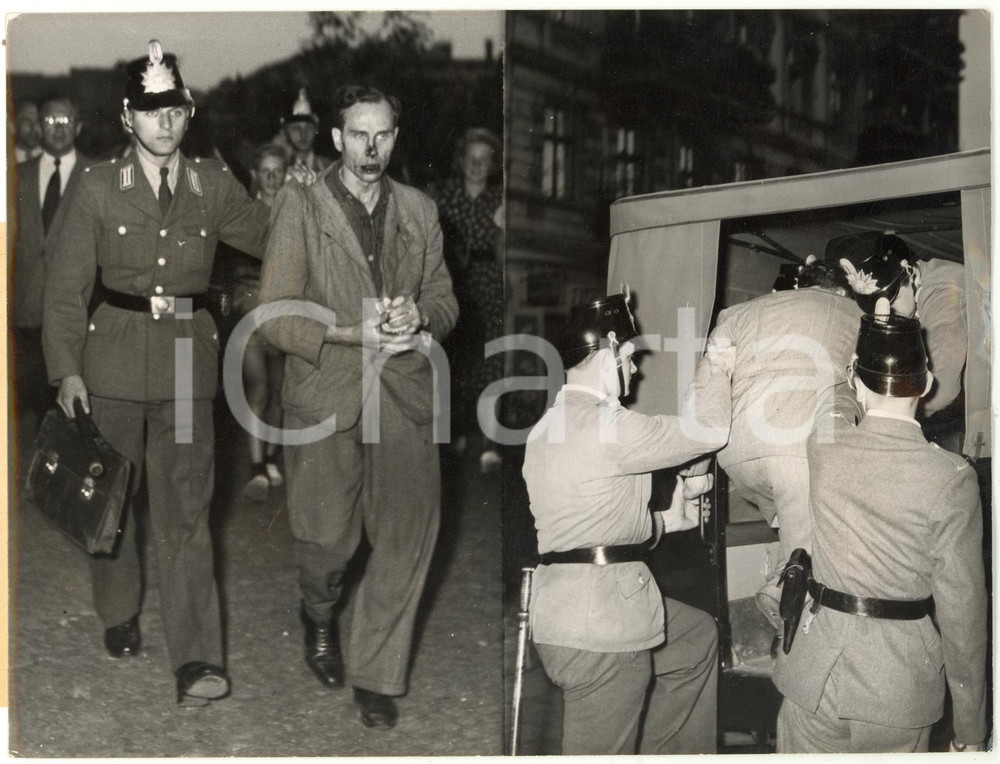 1953 WEST BERLIN Fight and riots between police and East Berlin communists 