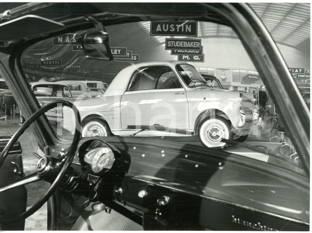 1957 TORINO Salone dell'Auto - AUTOBIANCHI BIANCHINA - Veduta interna ed esterna