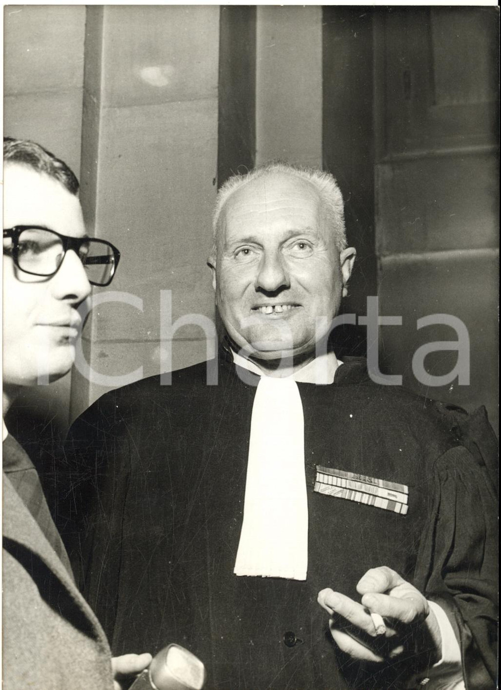 1960 PARIS Procès COMPLOT D'ALGER Le père de Pierre LAGAILLARDE en robe d'avocat