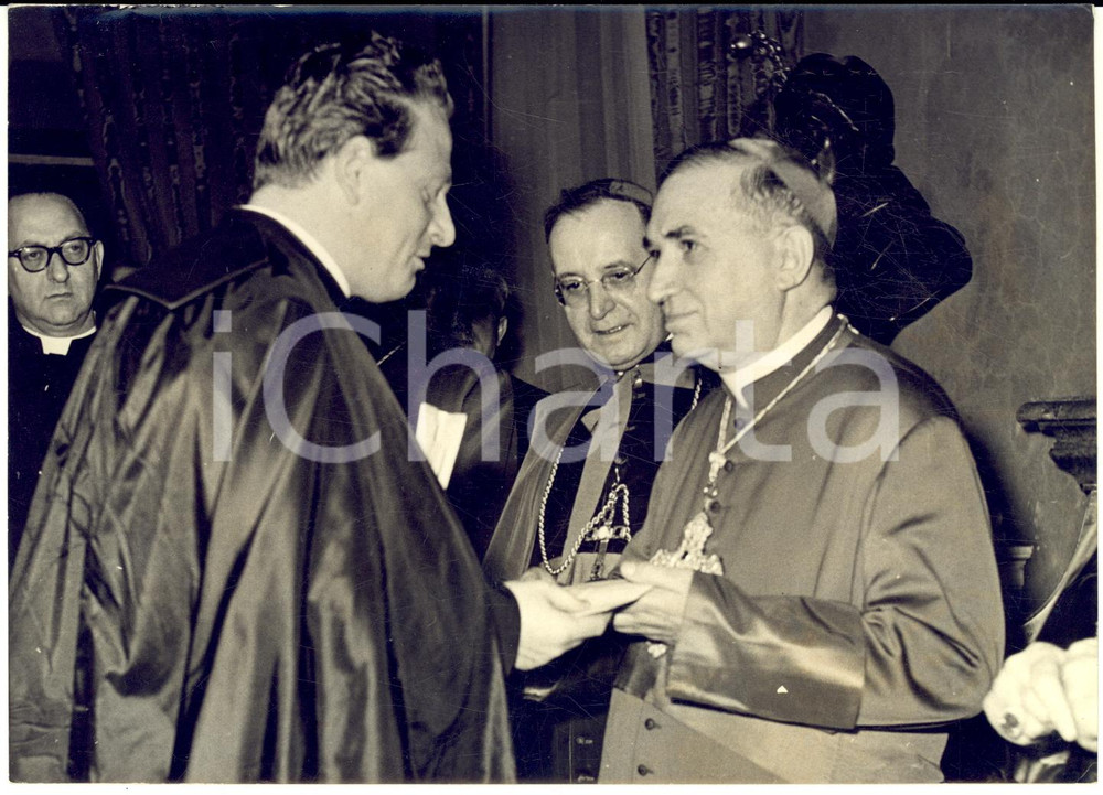 1958 ROMA Cerimonia di consegna dei biglietti di nomina ai neo-cardinali *Foto