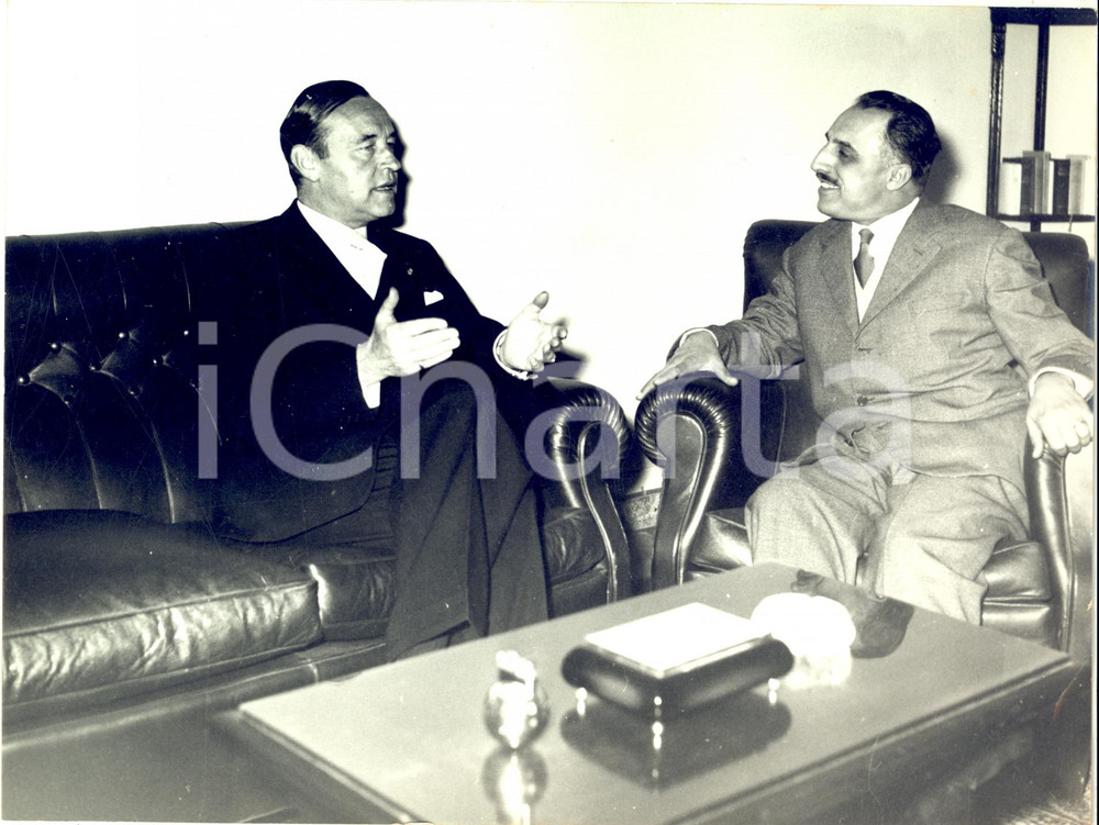 1960 ca CAGLIARI Visita al prresidente Regione SARDEGNA Efisio CORRIAS *Foto