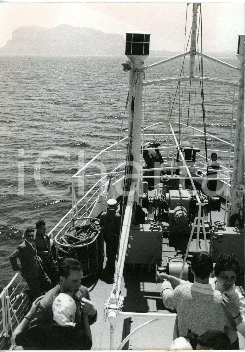 1959 Golfo di PALERMO - Viaggio inaugurale del servizio marittimo "Conca d'Oro"