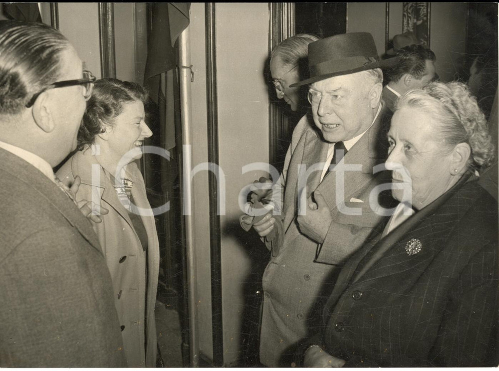 1955 SAINT-VINCENT Convegno del Teatro - Guglielmo GIANNINI con Dino FALCONI