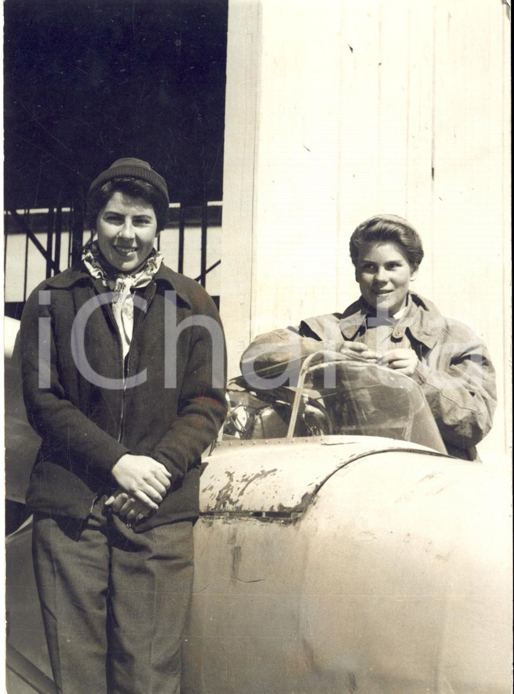 1954 FRANCE Josiane CHARPENTIER Francine ABADIE record de vol sur planeur