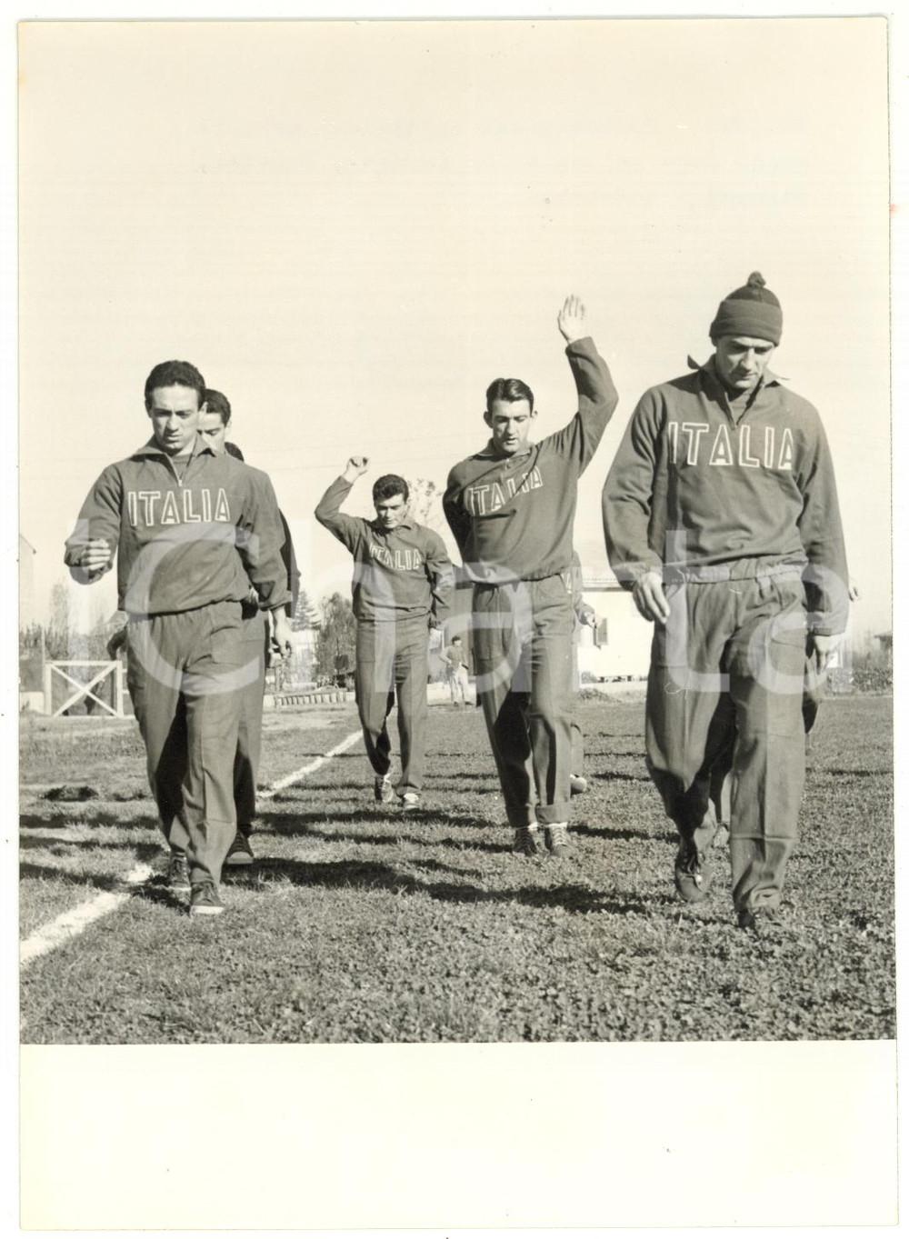 1955 ca BOLOGNA CALCIO Convocazione NAZIONALE - Giuseppe CORRADI Eddie FIRMANI