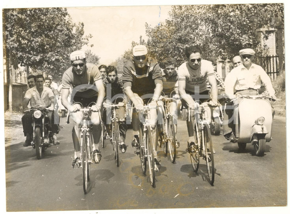 1955 FRASCATI CICLISMO Allenamento dei fratelli Louison e Jean BOBET *Foto 18x13