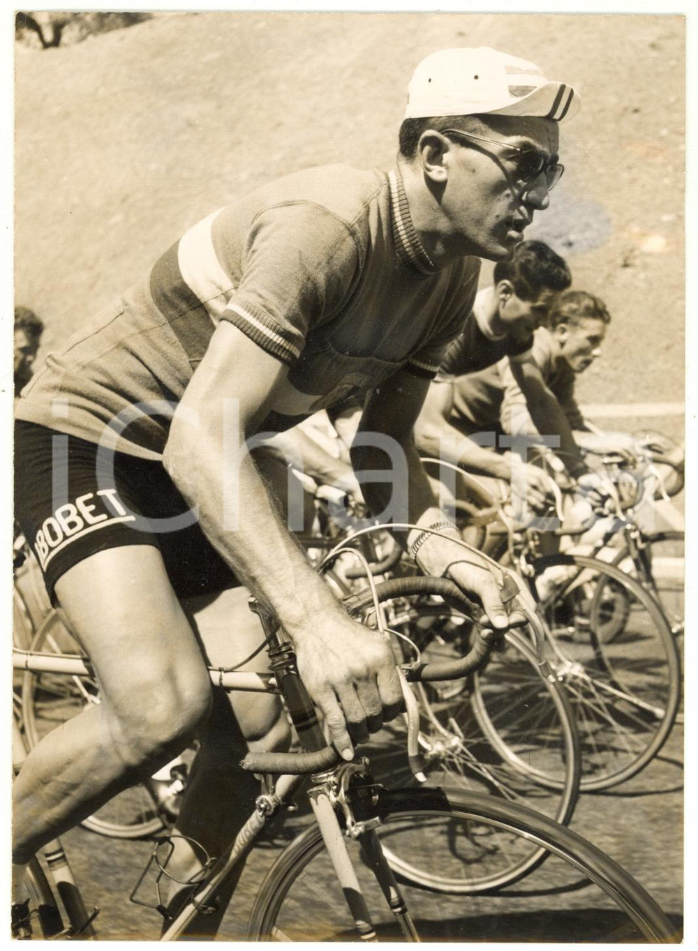 1955 FRASCATI Mondiali di CICLISMO - Giri di prova sul circuito - Louison BOBET