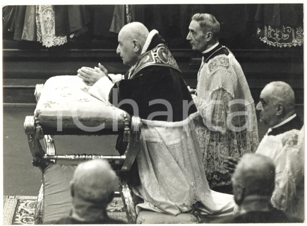 1963 ROMA SAN PIETRO Papa Giovanni XXIII durante beatificazione Ann Bayley Seton