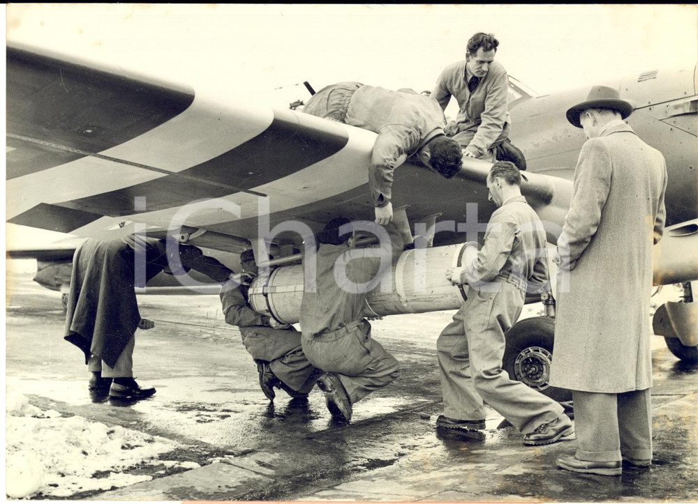 1954 Aeroporto DUBENDORF - Medicinali in partenza per paesi bloccati dalla neve
