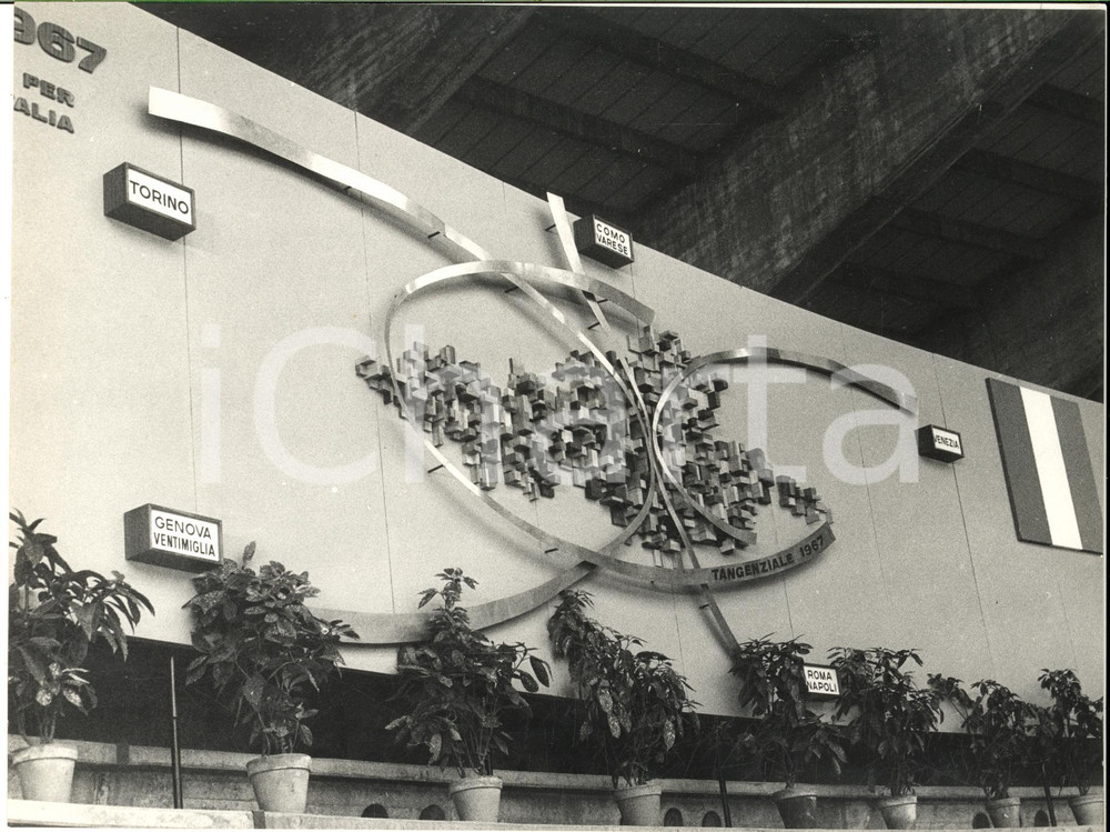 1967 AUTOSTRADE PER L'ITALIA - Progetto tangenziale - Foto 24x18 cm