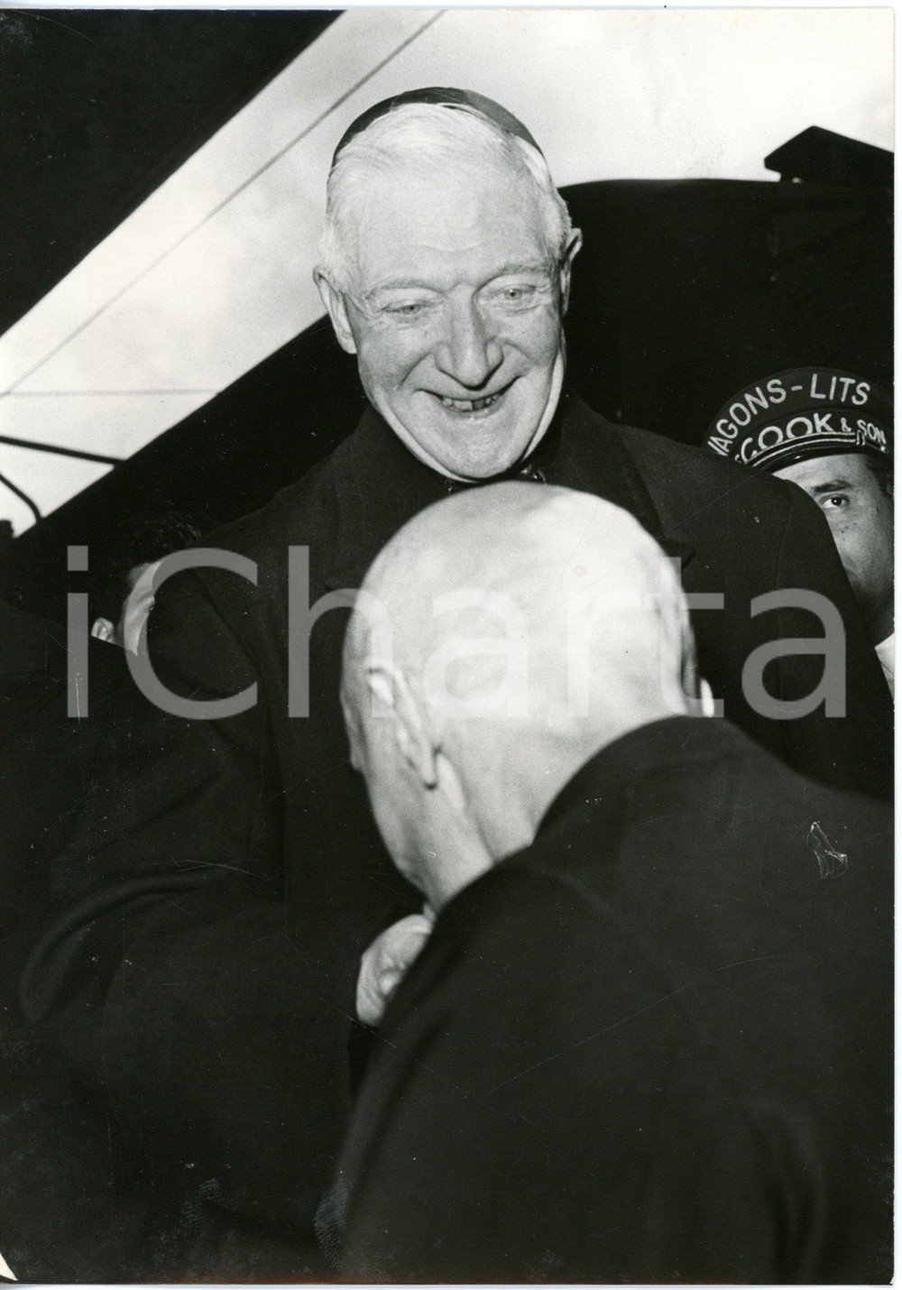 1958 ROMA - Arrivo del cardinale Achille LIÉNART per il conclave *Foto 13x18