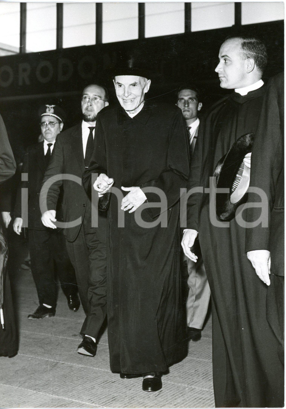1958 ROMA - Arrivo del cardinale Elia DALLA COSTA per il conclave - Foto 13x18