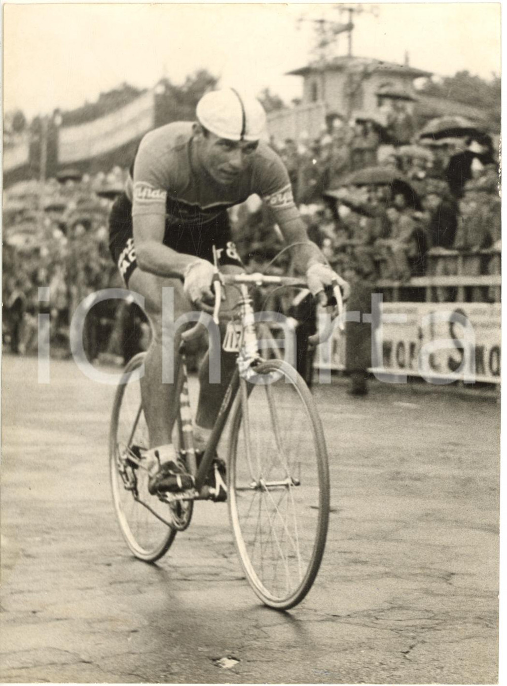 1957 CICLISMO GIRO D'ITALIA Cleto MAULE nella prova a cronometro - Foto 13x18