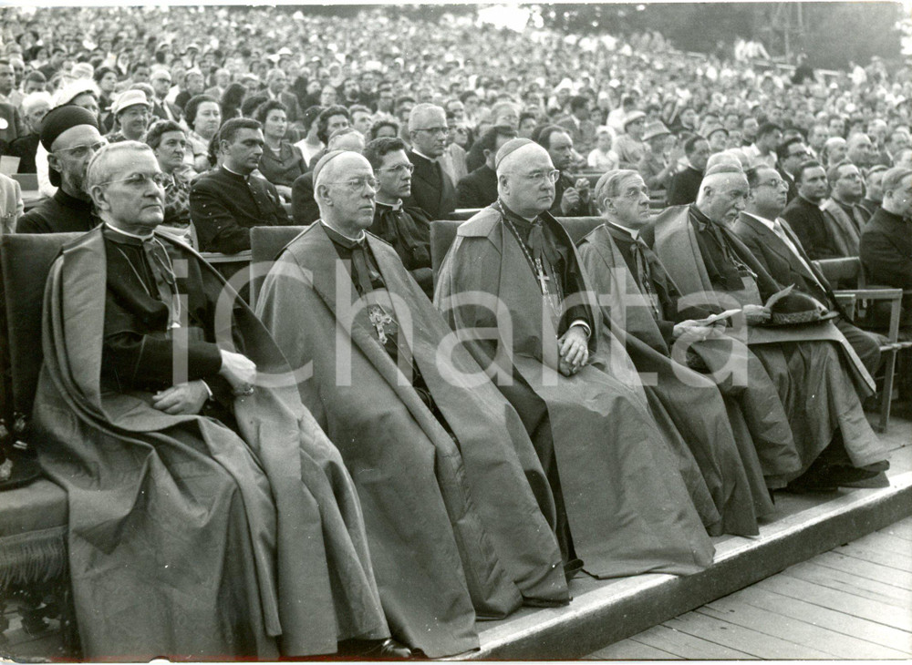1957 ROMA Congresso mondiale JOC - Cardinali all'inaugurazione *Foto 18x13