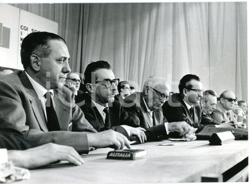 1961 MILANO Inaugurazione congresso PARTITO SOCIALISTA ITALIANO - Pietro NENNI
