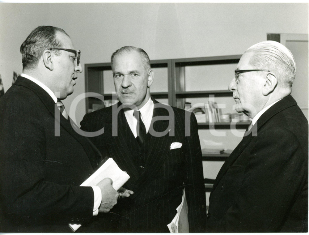 1957 MILANO - Ivan Matteo LOMBARDO Gaston PALESKI e Virgilio FERRARI *Foto 18x13