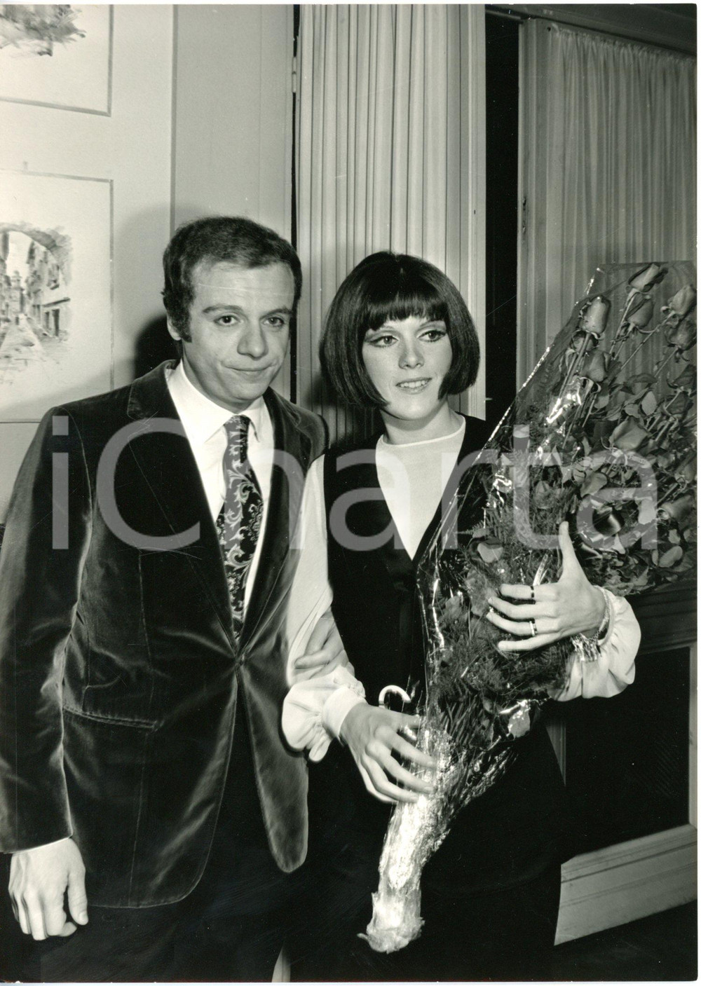 1969 XIX° FESTIVAL DI SANREMO - Caterina CASELLI e Johnny DORELLI *Foto 13x18