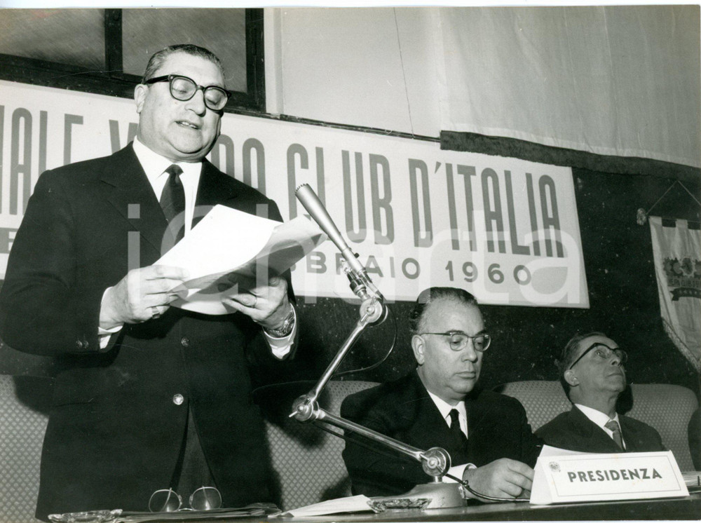 1960 FIRENZE Presidente Renato TASSINARI inaugura XI° congresso del Vespa Club