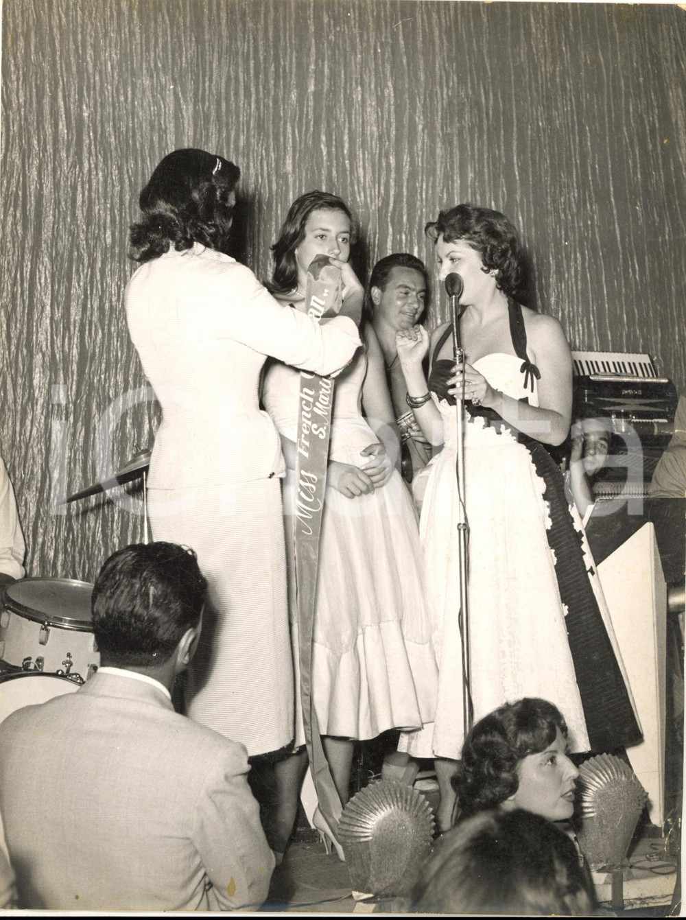 1955 SANTA MARINELLA Elezione MISS FRENCH CANCAN -  Rosella SILICATI vincitrice