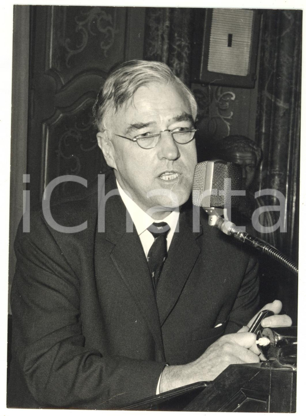 1968 MILANO Conferenza stampa del chirurgo Michael WOODRUFF *Foto 13x18 cm