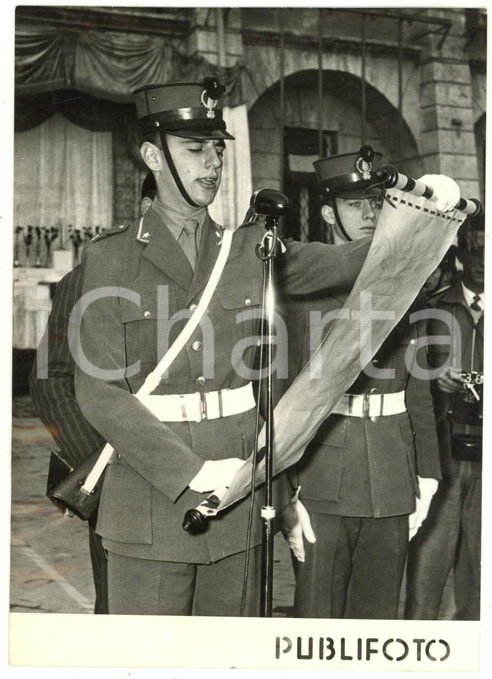 1954 NAPOLI Anniversario scuola militare Nunziatella - Lettura del "papiello"