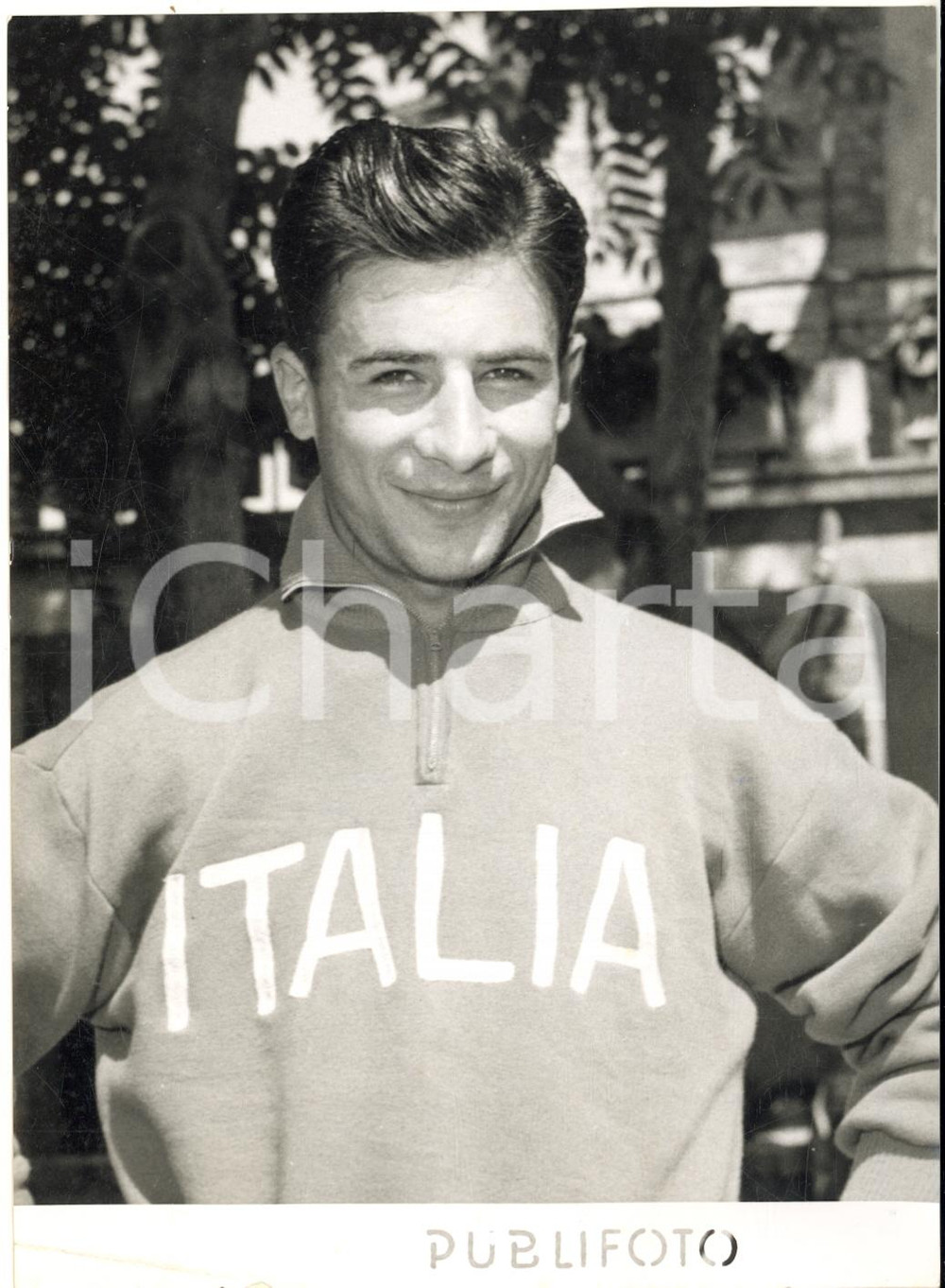 1955 CICLISMO MILANO Sante RANUCCI campione del mondo dilettanti su strada *Foto
