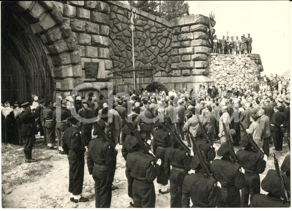 1957 MODANE Centenario del traforo del FREJUS - La cerimonia - Foto 18x13