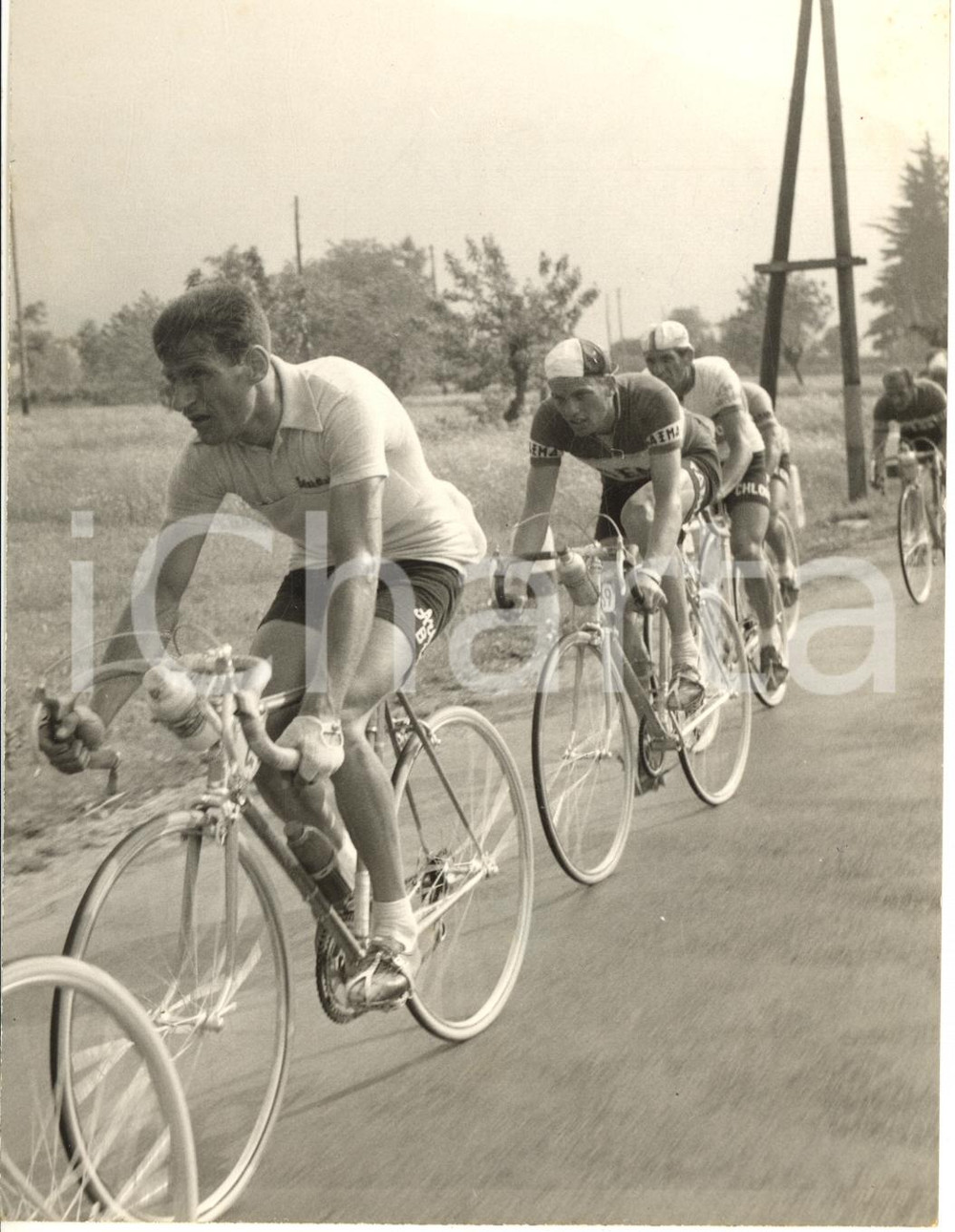 1956 CICLISMO GIRO D'ITALIA 18^ tappa - Pasquale FORNARA Rolf GRAF - Foto 13x18