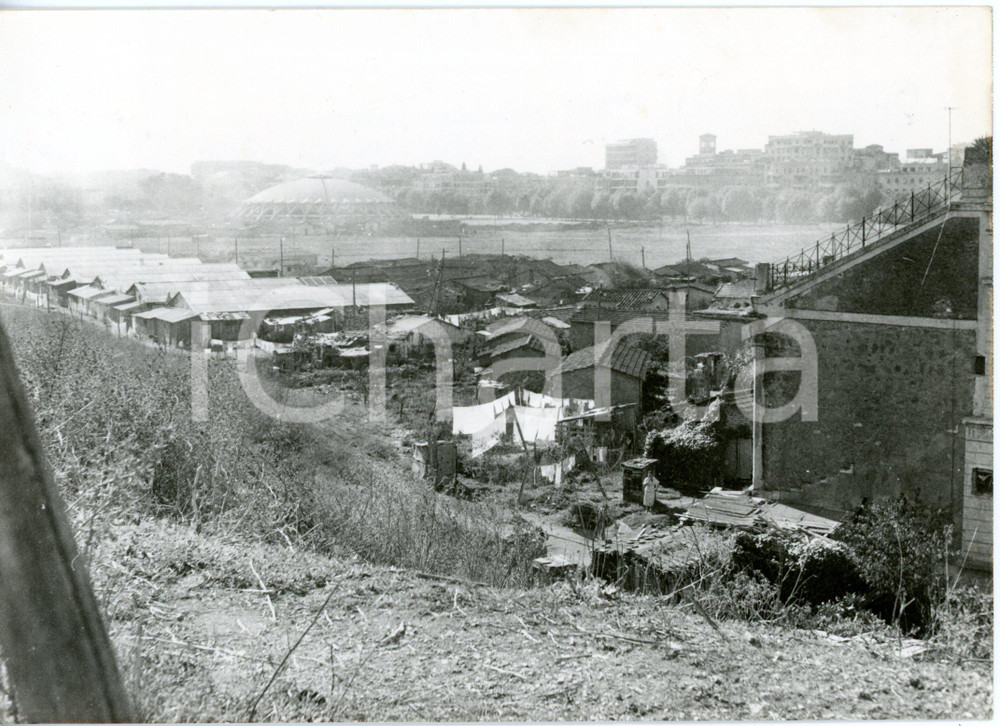 1957 ROMA Villaggio Olimpico - La baraccopoli di Campo PARIOLI prima dei lavori