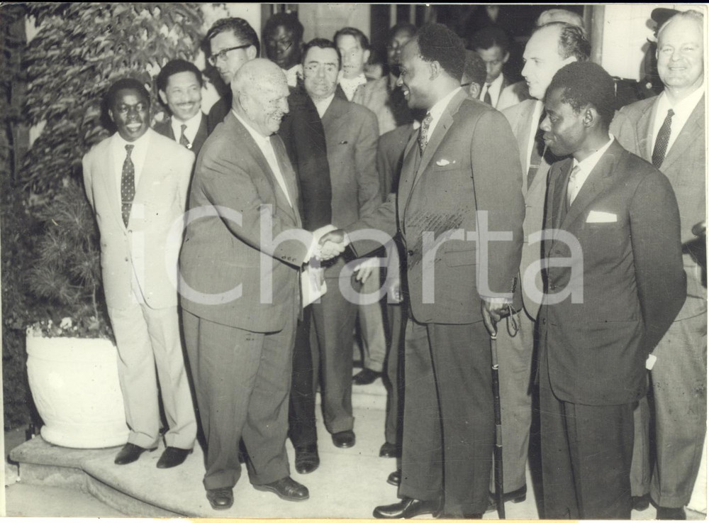 1960 GLEN COVE (USA)  Nikita KRUSCEV incontra Kwame NKRUMAH presidente del Ghana