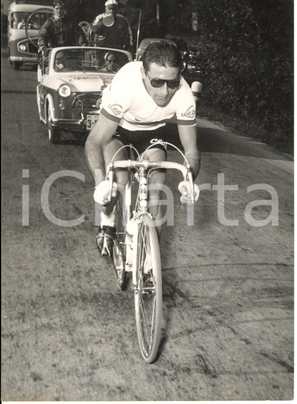 1955 CICLISMO TRE VALLI VARESINE Pasquale FORNARA in gara - Foto 13x18