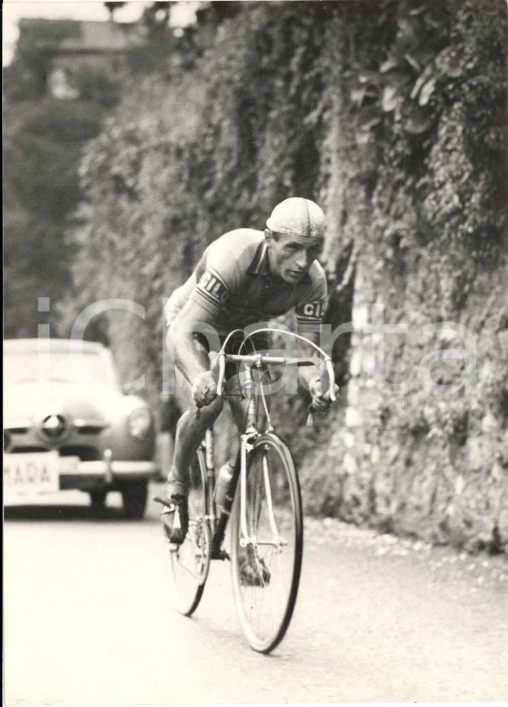 1953 CICLISMO LUGANO G.P. VANINI - Pasquale FORNARA in gara - Foto 13x18 cm