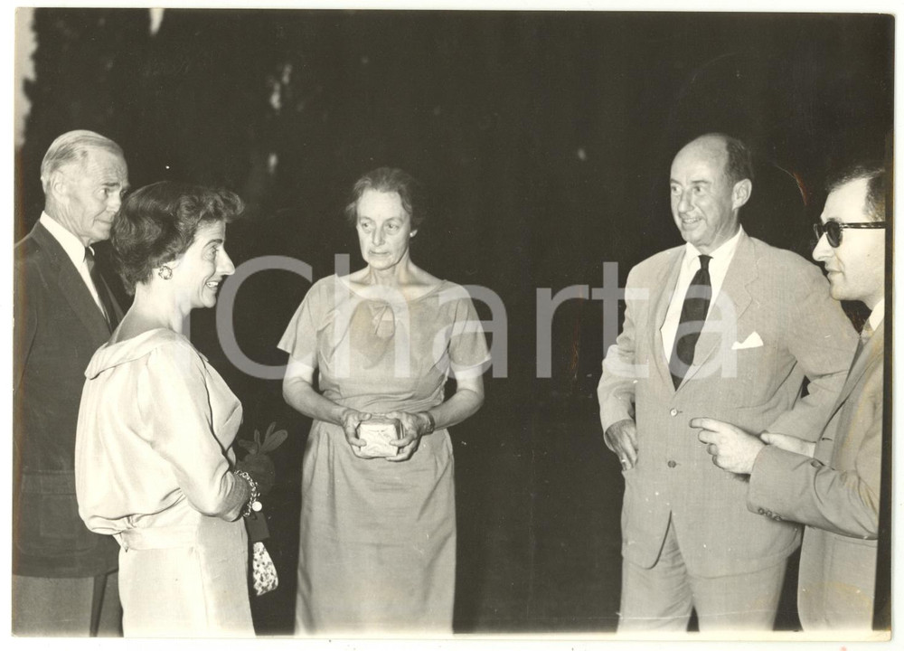 1958 FIRENZE Villa Capponi-Clifford - Adlai STEVENSON II in visita alla sorella