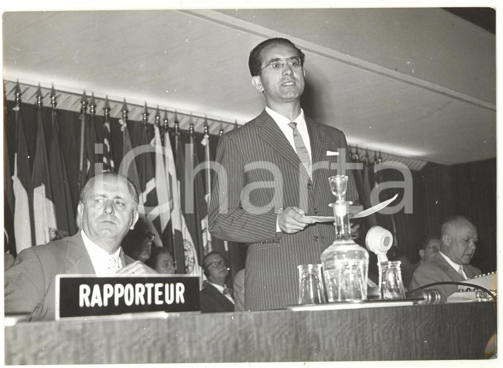 1956 ROMA PALAZZO DELLA FAO Congresso del Latte e Derivati - Emilio COLOMBO