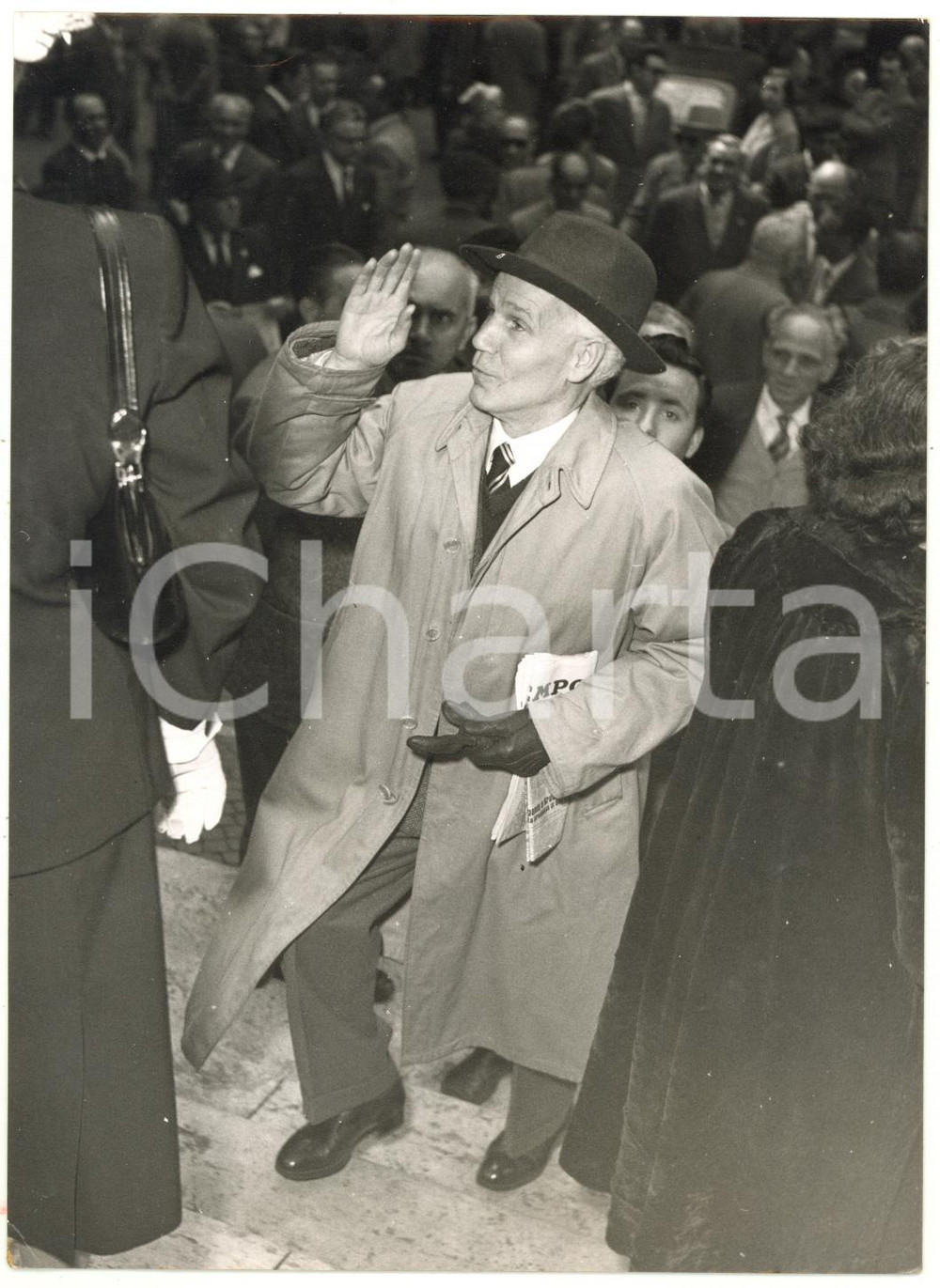 1956 ROMA Messa in suffragio di Benito MUSSOLINI - Augusto DE MARSANICH *Foto