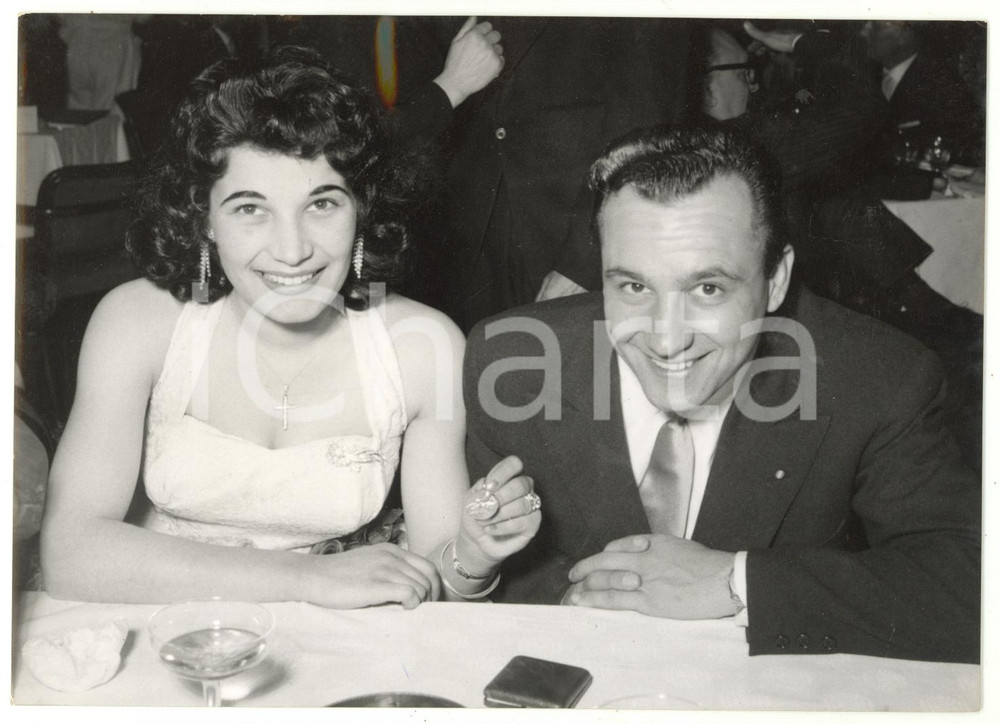 1956 MILANO Premiazione "Amici di Emilio Colombo" - Antonio MASPES con la moglie