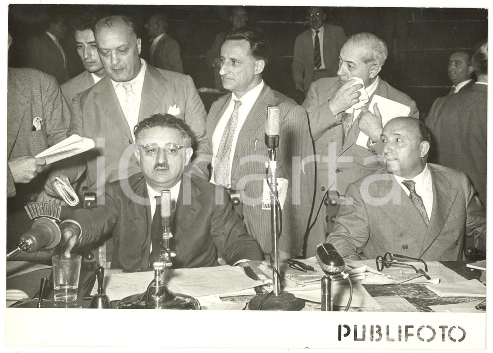 1954 NAPOLI Congresso Democrazia Cristiana - Giovanni LEONE Mario SCELBA