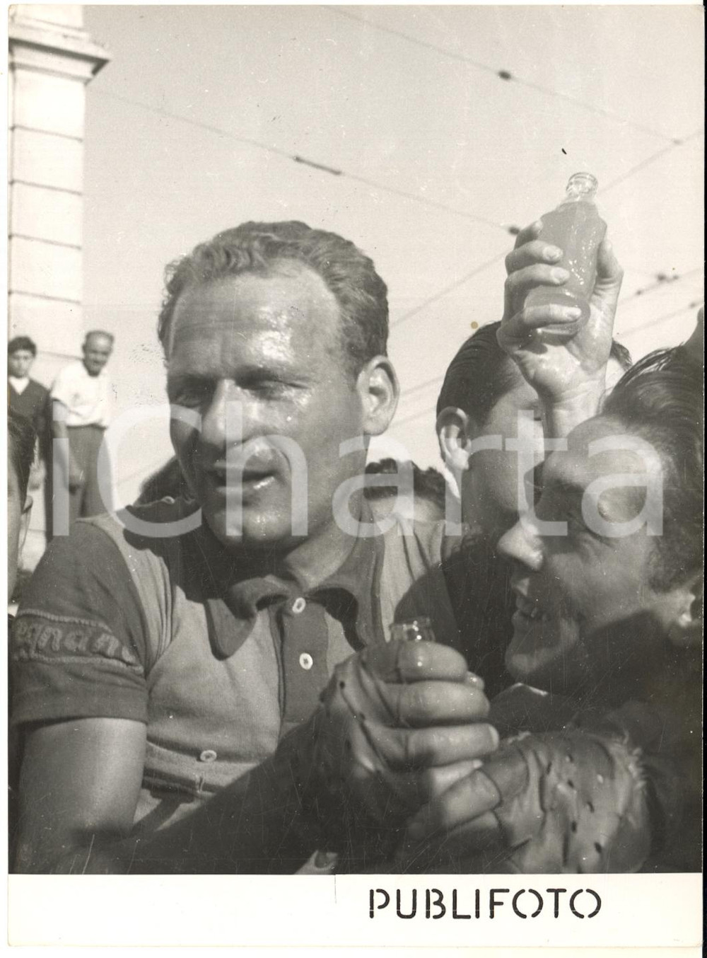 1952 ANCONA CICLISMO GIRO D'ITALIA Rino BENEDETTI vincitore tappa - Foto 13x18