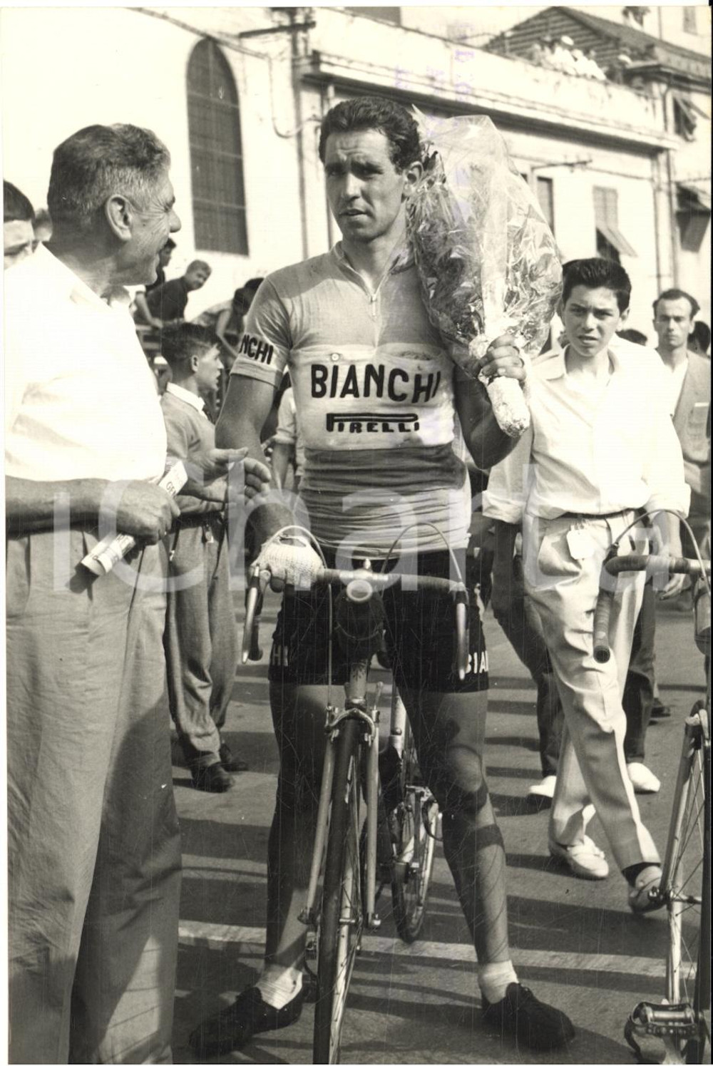 1959 CICLISMO GIRO DELL'APPENNINO Vincitore Silvano CIAMPI - Foto 12x17 cm