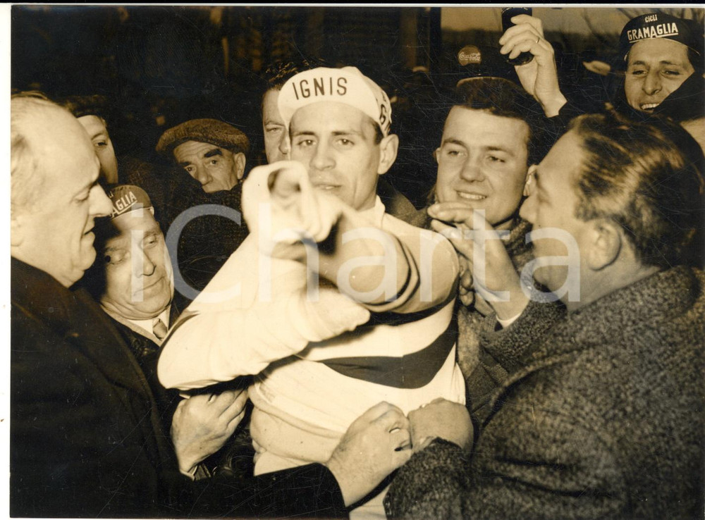 1962 ESCH-SUR-ALZETTE  MONDIALI CICLOCROSS Renato LONGO vincitore *Foto 18x13