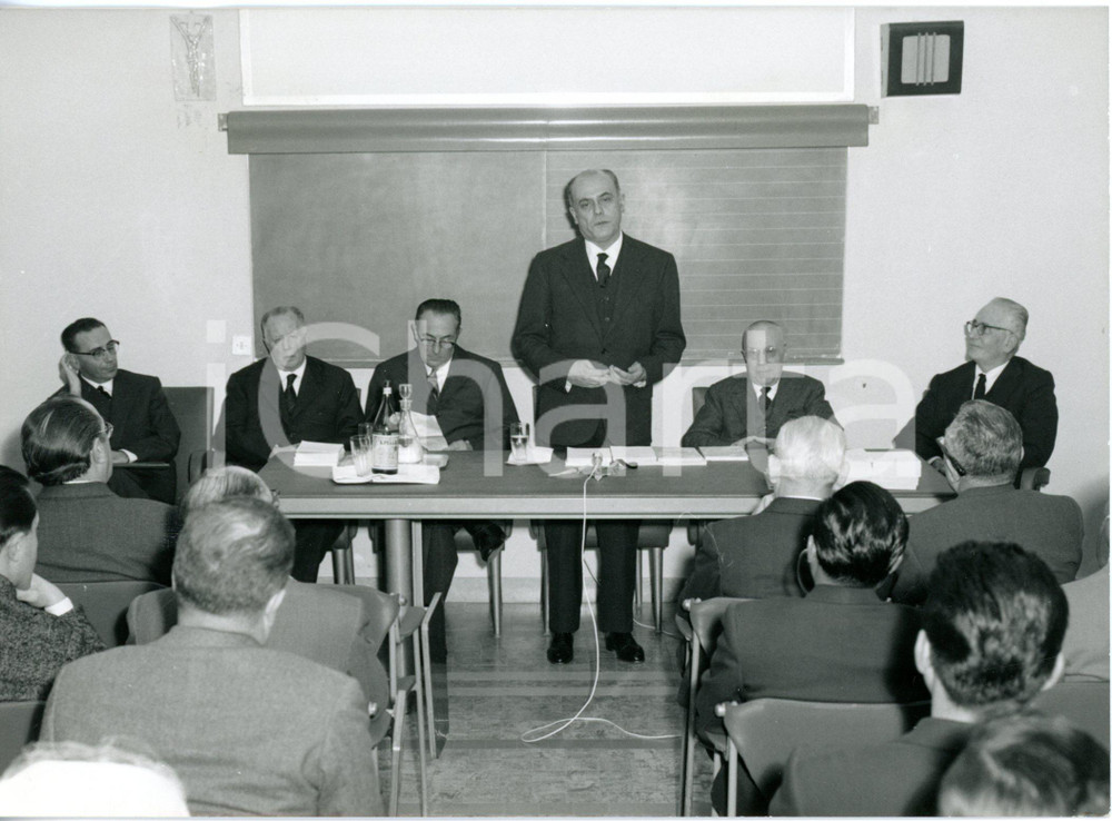 1960 SAN DONATO - METANOPOLI - Giorgio BO inaugura anno accademico scuola ENI