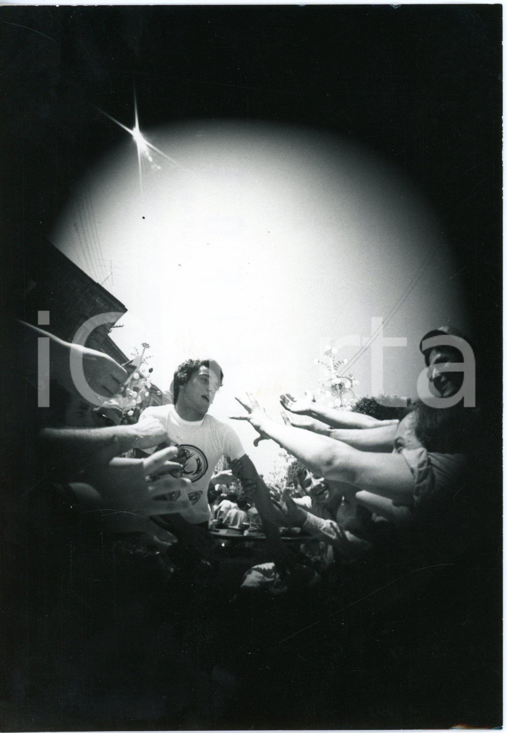 1970 CANTAGIRO - Massimo RANIERI tra la folla - Foto ARTISTICA 13x18