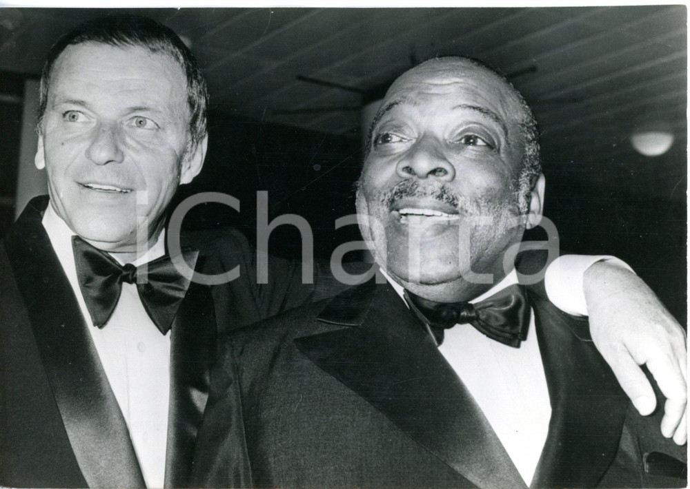 1970 LONDON Concerto di beneficenza - Frank SINATRA e Count BASIE *Foto