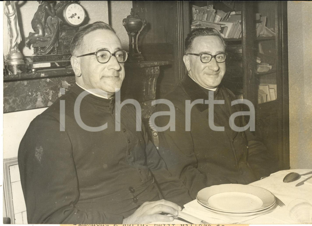 1959 NURLU (SOMME) Abbés Pierre et Jean TURCRY - Jubilé 25 ans sacerdoce *Photo