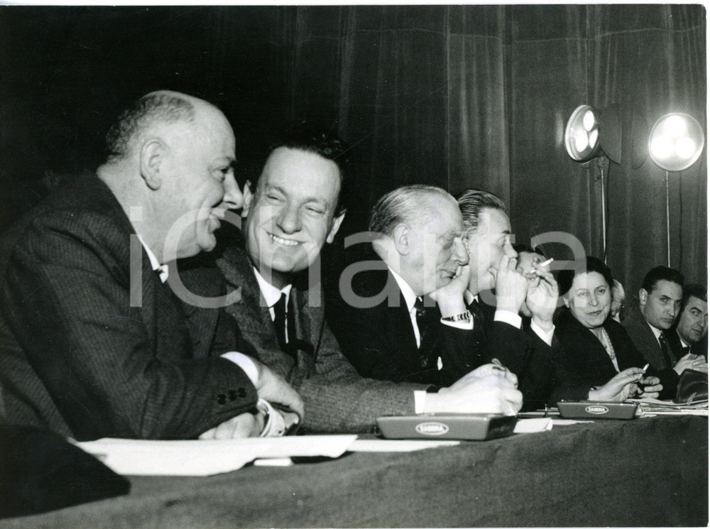 1960 MILANO V Congresso del Lavoro - Benigno ZACCAGNINI e Pietro CAMPILLI