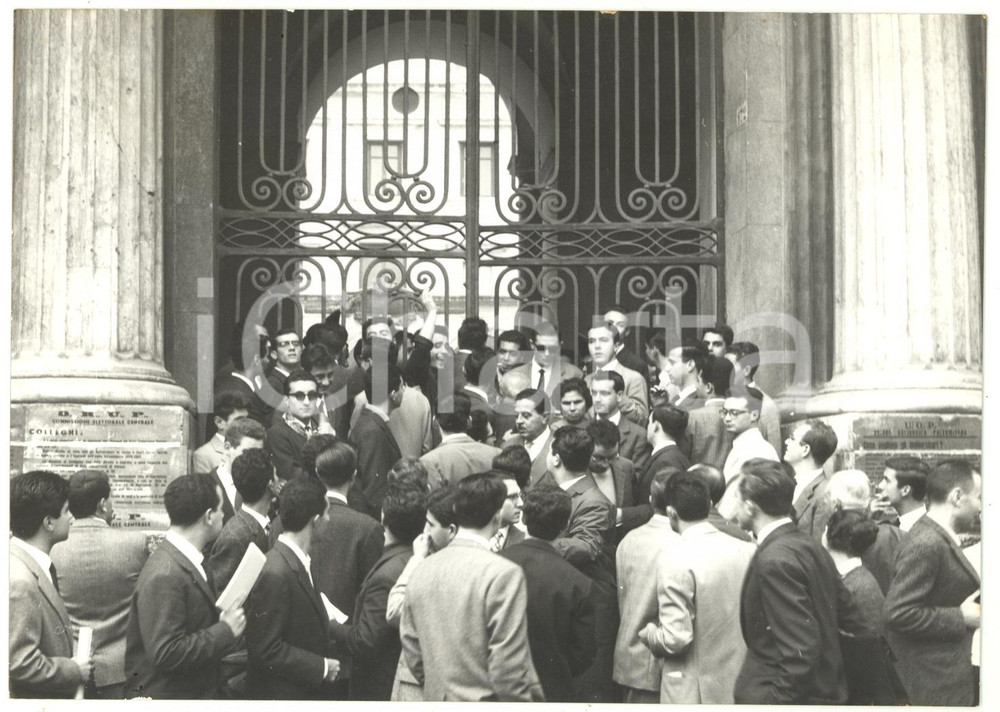 1960 PALERMO Sciopero degli studenti universitari *Fotografia 18x13 cm